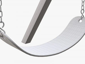 Outdoor Playground Swing Set 01 3D Model