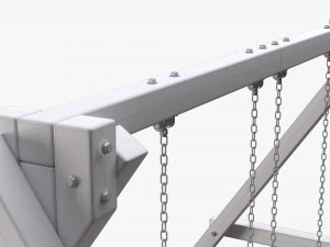 Outdoor Playground Swing Set 01 3D Model