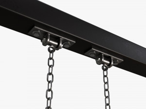 Outdoor Playground Swing Set 02 3D Model