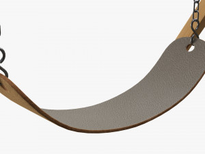 Outdoor Playground Swing Set 02 3D Model