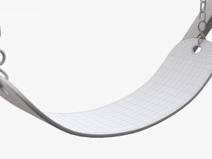 Outdoor Playground Swing Set 02 3D Model