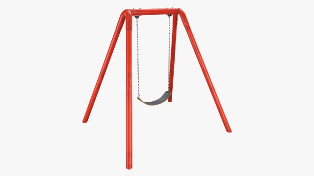 Outdoor Swing Single Modèle 3D .c4d .max .obj .3ds .fbx .stl .blend 