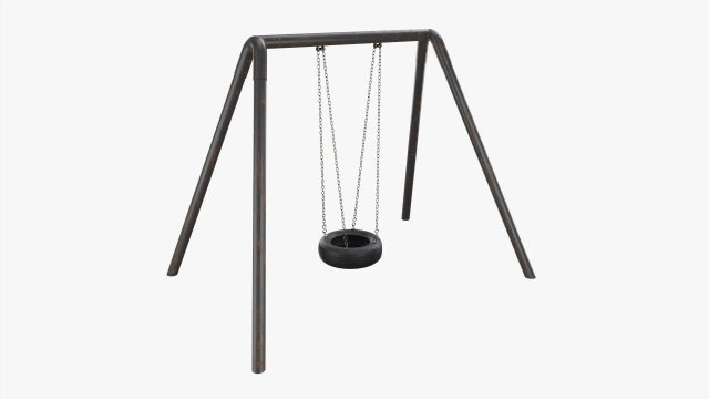 Outdoor Tire Swing 01 Modello 3D .c4d .max .obj .3ds .fbx .stl .blend 
