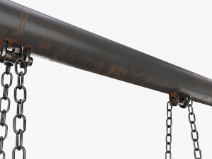 Outdoor Tire Swing 01 Modello 3D
