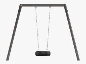Outdoor Tire Swing 01 Modello 3D