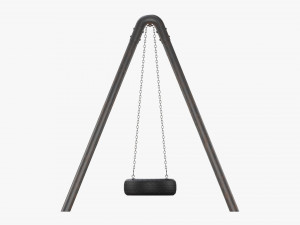 Outdoor Tire Swing 01 Modello 3D