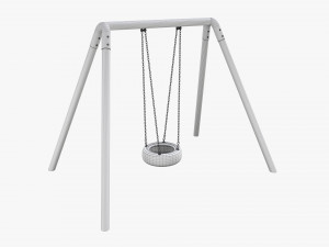 Outdoor Tire Swing 01 Modello 3D