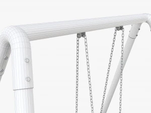 Outdoor Tire Swing 01 3D Model