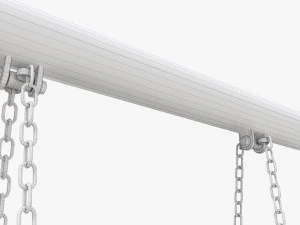 Outdoor Tire Swing 01 3D Model