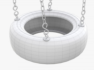 Outdoor Tire Swing 01 Modello 3D