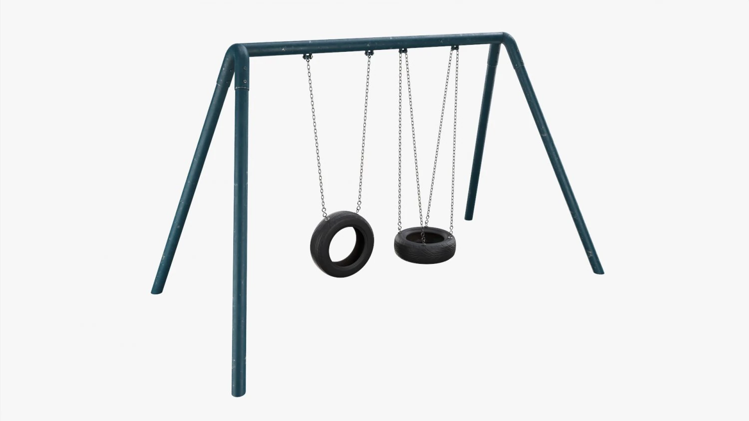 Outdoor Tire Swing 02 3D Model .c4d .max .obj .3ds .fbx .stl .blend