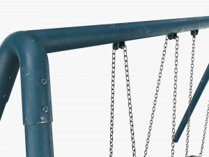 Outdoor Tire Swing 02 3D Model