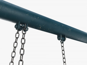 Outdoor Tire Swing 02 3D Model