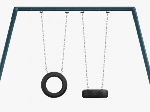 Outdoor Tire Swing 02 3D Model