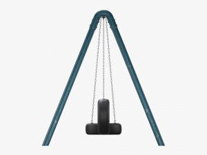 Outdoor Tire Swing 02 3D Model