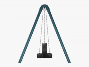 Outdoor Tire Swing 02 3D Model