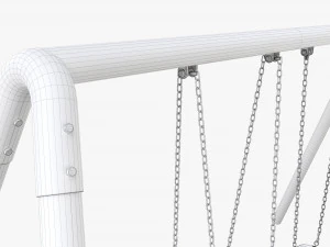 Outdoor Tire Swing 02 3D Model