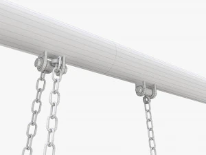 Outdoor Tire Swing 02 3D Model