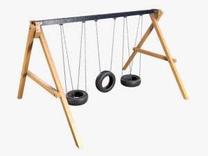 Outdoor Tire Swing 03 3D Model
