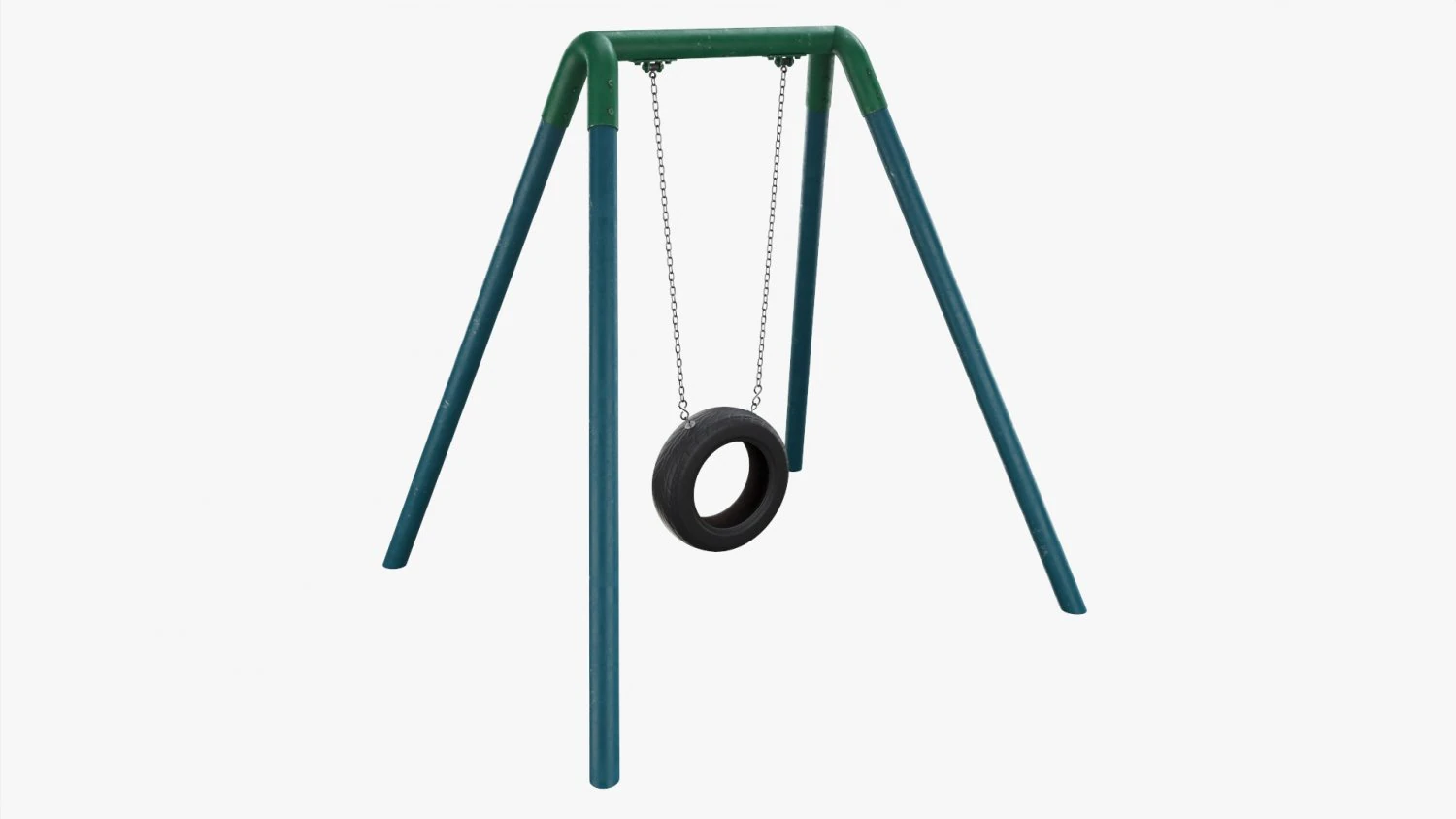 Outdoor Tire Swing 04 3D Model .c4d .max .obj .3ds .fbx .stl .blend 