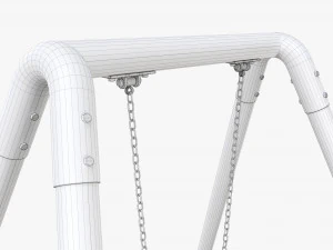 Outdoor Tire Swing 04 3D Model