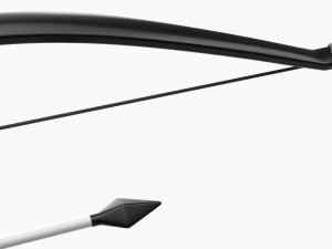 Plastic Bow With Arrow 3D Model