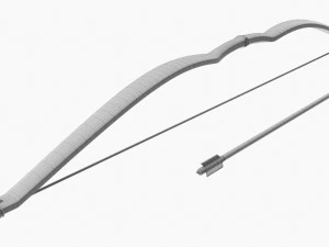 Arco Di Plastica Con La Freccia Modello 3D