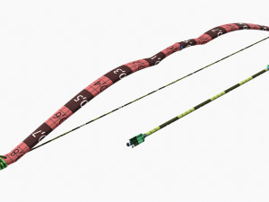 Plastic Bow With Arrow 3D Model