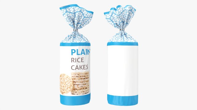 Rice Cakes Packaging 3D 模型 .c4d .max .obj .3ds .fbx .stl .blend 