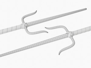 Sai Octogonal Metal Modèle 3D