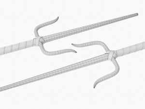 Sai Octogonal Metal 3D Model