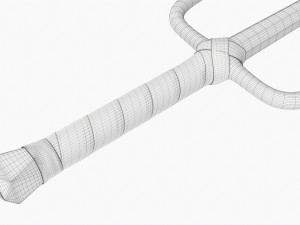 Sai Octogonal Metal Modèle 3D