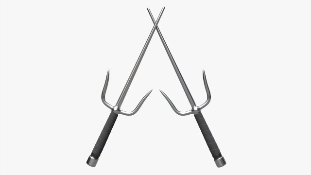 Sai Round Steel Modelo 3D .c4d .max .obj .3ds .fbx .stl .blend 