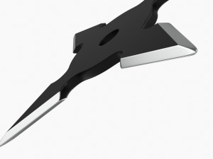 Shuriken Throwing Ninja Knife 01 3D Model