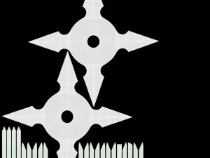 Shuriken Throwing Ninja Knife 01 3D Model