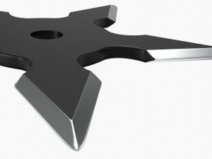 Shuriken Throwing Ninja Knife 02 3D Model