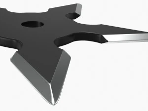 Coltello ninja da lancio Shuriken 02 Modello 3D
