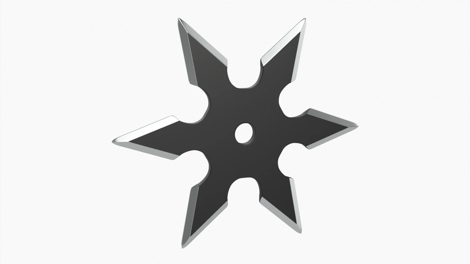 Coltello ninja da lancio Shuriken 03 Modello 3D .c4d .max .obj .3ds .fbx .stl .blend 