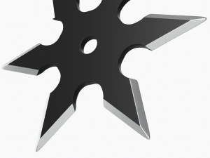 Coltello ninja da lancio Shuriken 03 Modello 3D