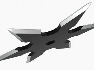 Coltello ninja da lancio Shuriken 03 Modello 3D
