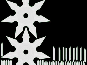 Shuriken Throwing Ninja Knife 04 3D Model