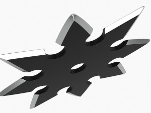 Shuriken Throwing Ninja Knife 05 3D 模型