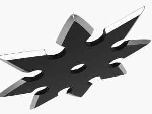 Shuriken Throwing Ninja Knife 05 3D Model