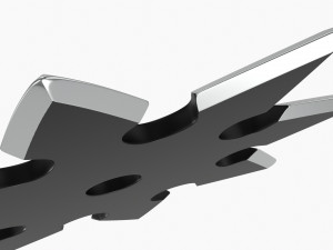 Shuriken Throwing Ninja Knife 05 3D 模型