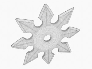 Shuriken Throwing Ninja Knife 05 3D 模型