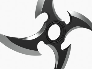 Shuriken Throwing Ninja Knife 06 3D-Modell