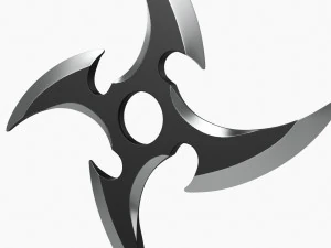 Shuriken Throwing Ninja Knife 06 3D Model