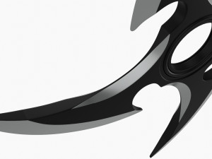 Shuriken Throwing Ninja Knife 06 3D-Modell