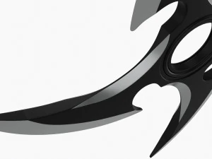 Shuriken Throwing Ninja Knife 06 3D Model