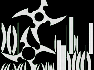 Shuriken Throwing Ninja Knife 06 3D-Modell